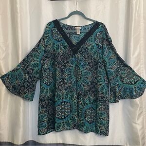 Catherines 2X plus size, 22/24W, great paired with tank top.